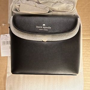 NWT Kate Spade Cross Body bag.  Black leather, new with tags/original packing.